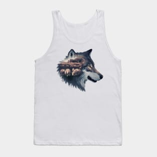 The wolf and the flock of sheep Tank Top